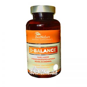 Best Nature D-Balance с медью купить. BestNature D-Balance с медью купить в Киеве, При повышенном уровне холестерина в крови, сахарном диабете 1-2 типа, инсулино резистентном диабете, нарушении углеводного и жирового обменов, нарушении функций поджелудочн